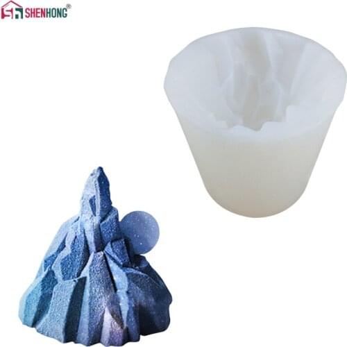 SHENHONG Snow Mountain Silicone Cake Mold For Baking Pastry Mould Dessert Mousse Pan Chocolates Moule Bakeware silikonform