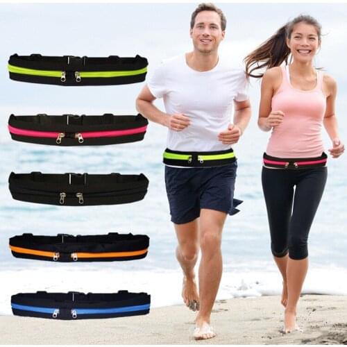 Sports Bag Running Waist Bag Pocket Bag Outdoor Jogging Cycling Running Bag Waterproof Adjustable Anti-theft Pack Sport Belt Bag