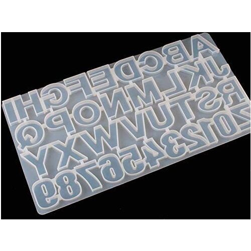 DIY handmade crystal glue epoxy resin glue product whole board digital letter jewelry making decorative letter silicone mold