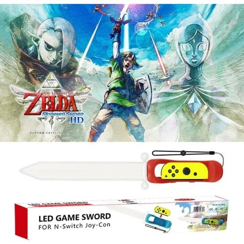 LED Game Sword Grip for The Legend of Zelda for Nintendo Switch Joy Cons Controller Holder Grip Adventure Games Accessories