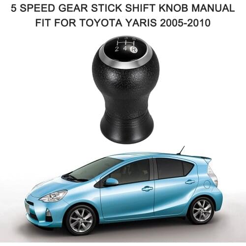 Universal Replacement 5 Speed Gear Stick Shift Knob Manual Fit for Toyota Yaris 2005-2010 car styling Accessories