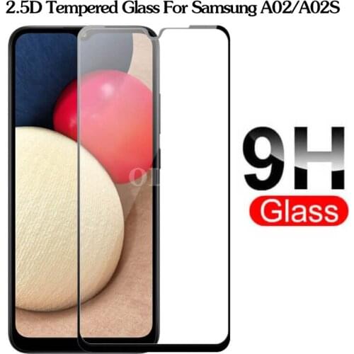 Full Cover For Samsung Galaxy A02 Protective Glass On Samsun Galaxi A02 SM-A022F A 02 3D Tempered Glass Screen Protector Film 9H