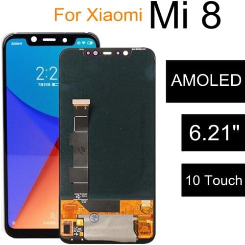 5.88" AMOLED lcd For Xiaomi Mi 8 SE MI8SE MI8 SE LCD Display Touch Screen Digitizer Assembly Replacement