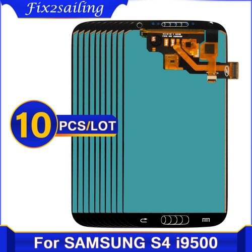 Wholesale 10PCS 5.0" TFT incell LCD For SAMSUNG Galaxy S4 LCD Display i9500 i9505 i9506 Touch Screen Digitizer Assembly Replace