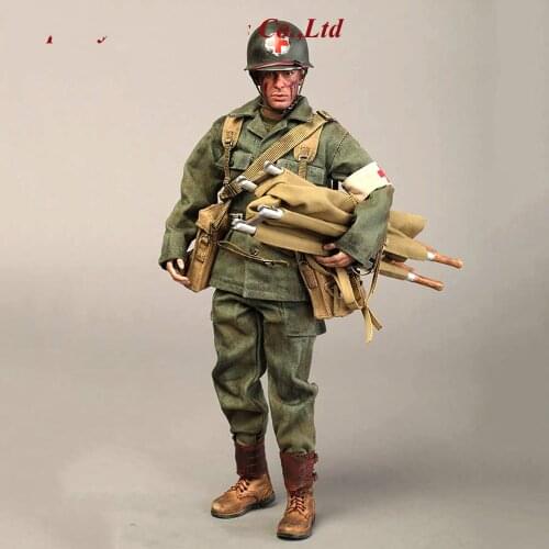 1/6 WWII US Army 77th Infantry Division Combat Medic Soldier Dixon Figure Andrew Garfield Full set doll DID A80126