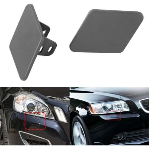 1 Pair Front Bumper Headlight Washer caps Nozzle Primed Cover Cap For BMW 3 Series E90 2005-2009 61678031307 61678031308