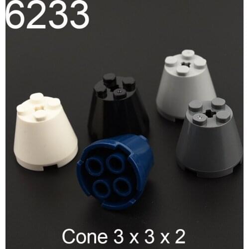 10PCS 6233 Cone 3 x 3 x 2 Building block accessories parts MOC DIY Education Build Toys Brick