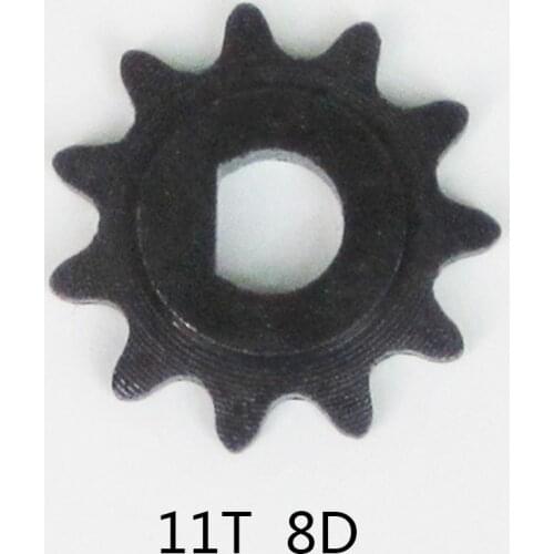 11 Teeth Sprocket Pinion High Speed Motor 25H Gear D Type Mounting Hole 8mm For Small Dolphin Electric Scooters Hoverboard Parts