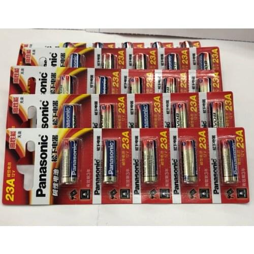 15pcs/lot New 100% Genuine Panasonic LRV08L-1B5C 12V A23 23A Alkaline Battery Alarm Batteries 3-year shelf life