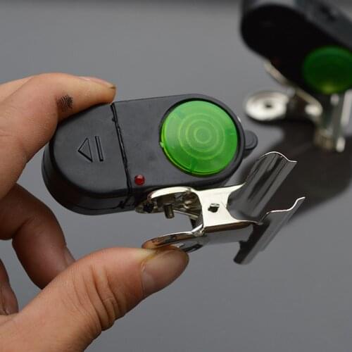 2pcs Fishing Rod Alarm Portable Electronic Fishing Bite Sound Alarm Fish Bell Clip With Light For Fishing Accessories