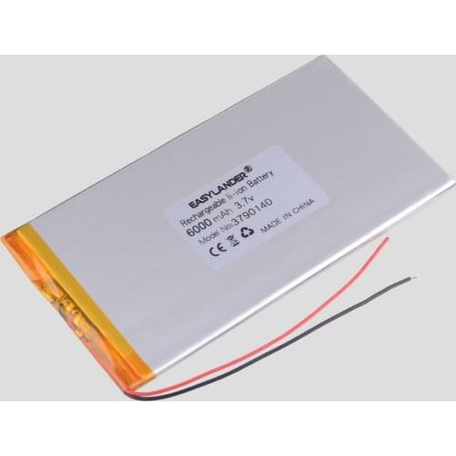 Large capacity 3.7 V tablet battery 6000 mah each brand tablet universal rechargeable lithium batteries 3790140