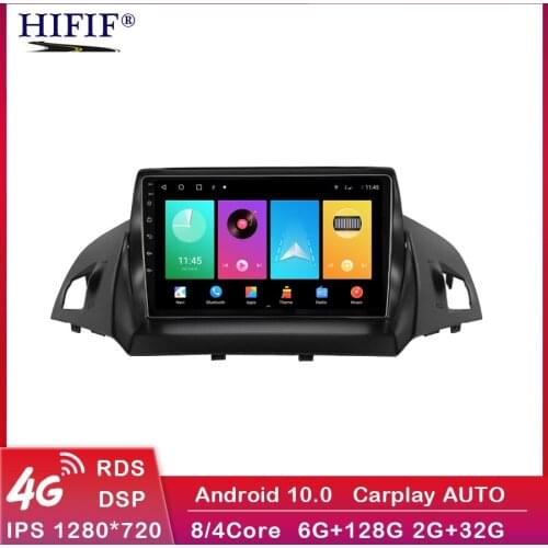 Android Car Auto Radio Audio Video Player for Ford Kuga 2 Escape 2013-2016 Stereo Multimedia GPS WiFi DSP Carplay Navigation SWC