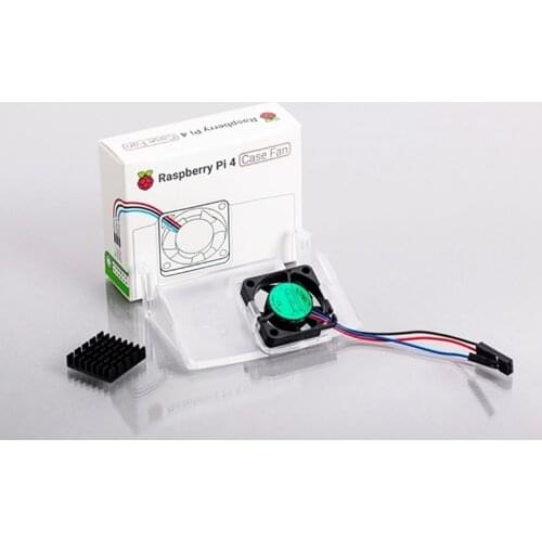 Raspberry Pi 4 Case Fan with Mini Clear PC Material Case