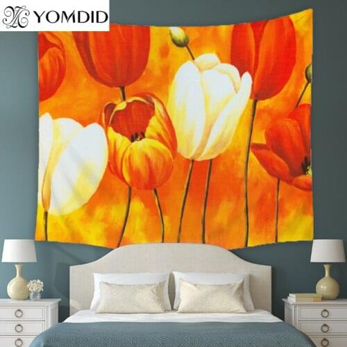 Polyester Tapestry Flower Printing Wall Hanging Tapestries Mandala Beach towel Blanket home decor Bohemian Yoga picnic mat