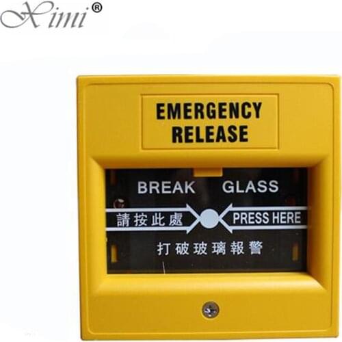 Hot Sale E20 Emergency Exit Button Glass Break Open Button Door Access Control Emergency Release Exit Switch Fire Button