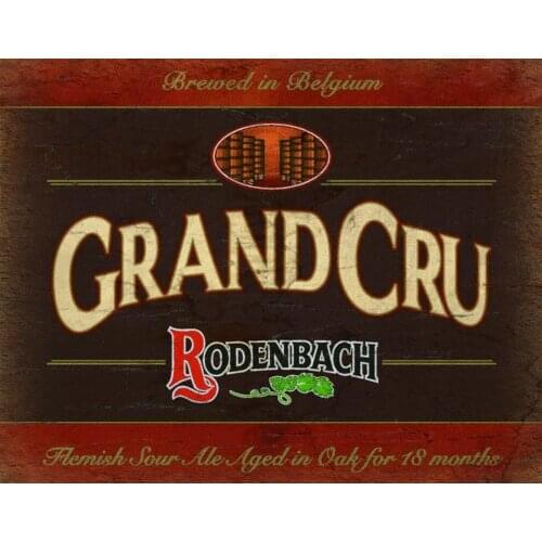 Rodenbach Grand Cru LAGER BEER METAL TIN SIGN POSTER WALL PLAQUE