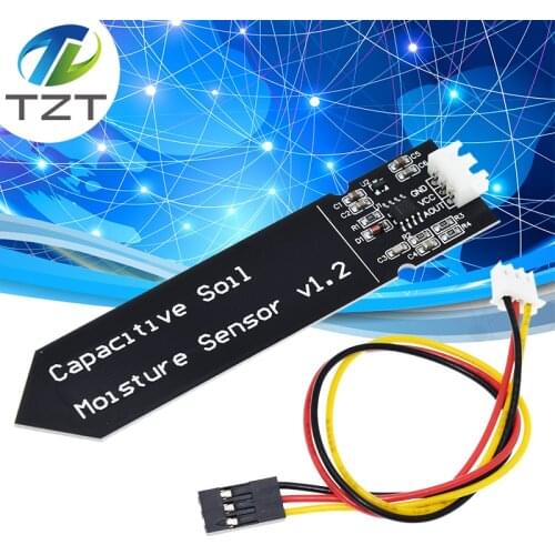 Capacitive soil moisture sensor module Corrosion Resistant wide voltage wire Analog Capacitive Soil Moisture Sensor V1.2
