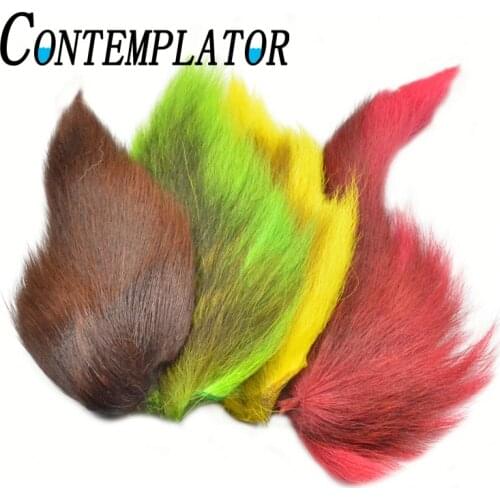 CONTEMPLATOR 3optional colors fly fishing streamers bucktail jig fly tying materials deer tail feather for saltwater jigging