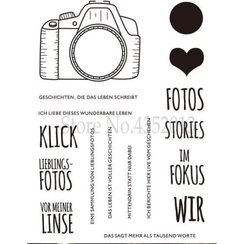 German Transparent Clear Silicone Stamp Seal for DIY scrapbooking photo album Decorative clear stamps A020