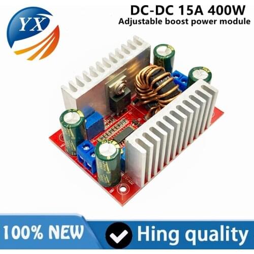 DC 400W 15A Step-up Boost Converter Constant Current Power Supply LED Driver 8.5-50V to 10-60V Voltage Charger Step Up Module