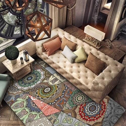 Modern Geometric National style Carpets For Living Room Bedroom Large Area Rugs Nordic Home Bedside Blanket Study Room Soft Rug