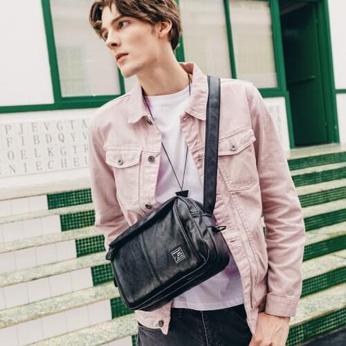 Crossbody Bags Fashion Shoulder Bag Casual Mens Messenger Bag Men Waterproof Brand Soft leather Mens Shoulder Bags