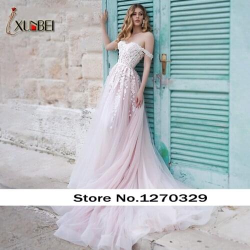 Robe De Mariee A Line Beach Wedding Dresses Lace Up Appliques Chapel Bride Dresses With Sleeves Vestido De Noiva Bridal Gowns
