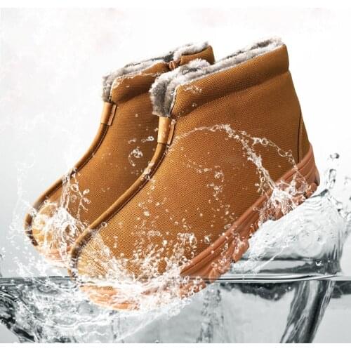 Unisex winter warm waterproof buddhist shaolin monk kung fu shoes zen Lay meditation boots yellow/gray/brown