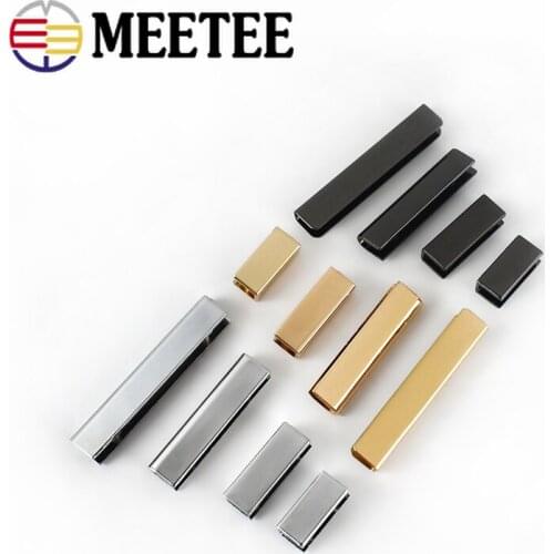 20pcs 19/25/39/52mm Bag Strap Cover Clasp Screw Purse Decor End Clips Edges Corner Protector Belt Tails Plugs DIY Leather Craft