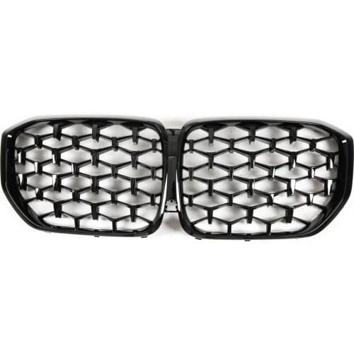 2019 G05 One Pair Diamond Style Front Racing Grill Kidney Grill Grille Car Accessories For Bmw X5 G05 Front Grille