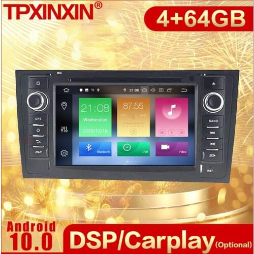 2 DIN Multimedia Android 10 Player Auto Car Radio Stereo For AUDI A6 1997 1998 1999 2000 2001 2002-2004 Video Receiver Head Unit