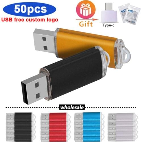 Free LOGO 50pcs/lot Fast Shipping Wholesale Small Capacity USB Flash Drive 2.0 128MB 1GB 4GB Pendrives Sticks Cheap Price Gifts
