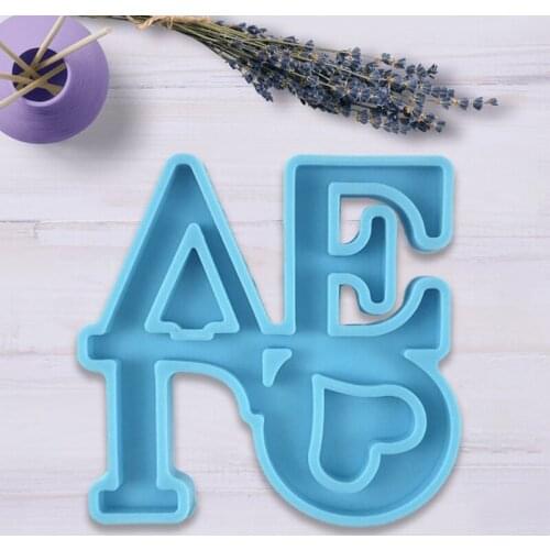 M2EA Love Keychain Epoxy Resin Mold Earrings Necklace Silicone Mould DIY Crafts Jewelry Pendants Casting Tools