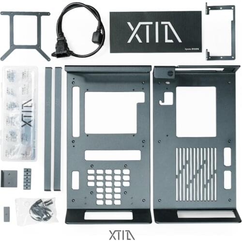 NEW XTIA Xproto-N with Pcie 3 Open Case Dark Grey Computer Case