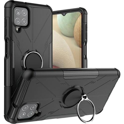 For Samsung Galaxy A12 Case For Samsung Galaxy A12 Cover Ring Shockproof Armor Protective Phone Bumper For Samsung Galaxy A12