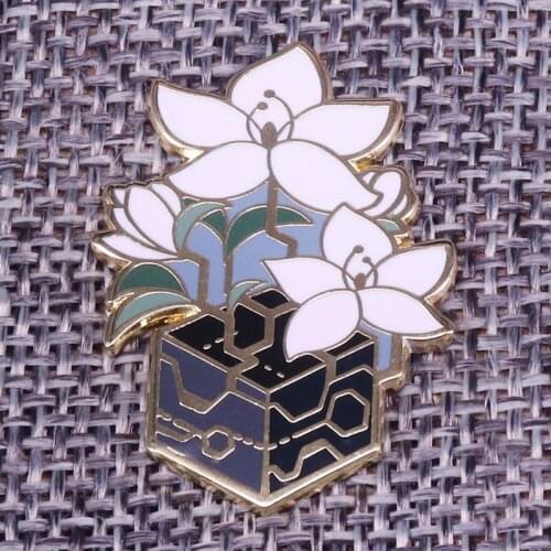 Flourish Flower Beautiful Floral Pin badge Brooch Enamel Pin