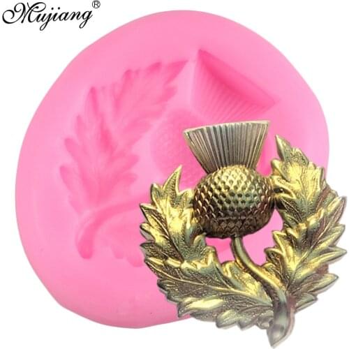 DIY Thistle Scottish Flower Silicone Mold Sugarcraft Fondant Cake Decorating Tools Cupcake Baking Chocolate Candy Gumpaste Mould