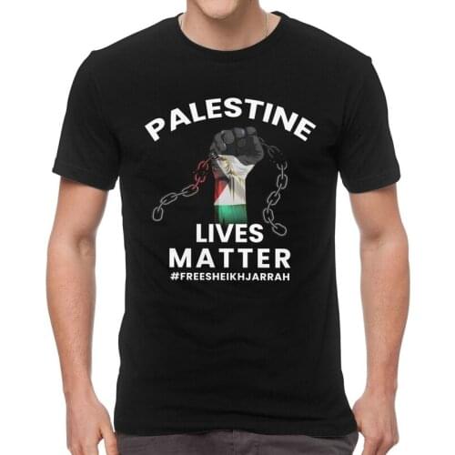 Palestinian Lives Matter T Shirt Men Short Sleeve Cotton T-shirts Free Palestine Tees Top Streetwear Tshirts Gift Idea