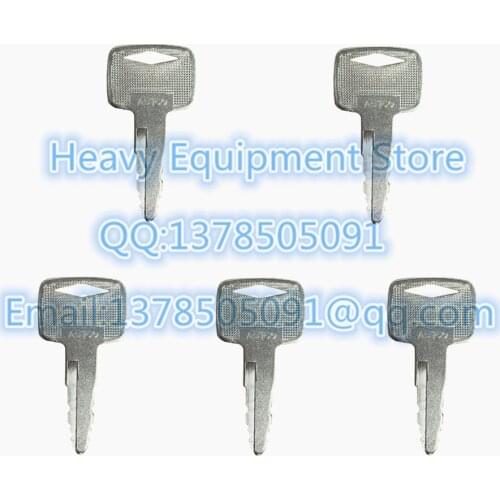 5 PCS A5160 Ignition Key For Mitsubishi For Caterpillar Forklift 91A07-01910 Lift Truck 91A07-01910