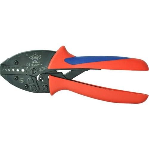 Coaxial crimping tool for coax BNC,fiber optic cable connectors RG122,RG174 to RG316 hexagon after crimp hand pliers S-1741