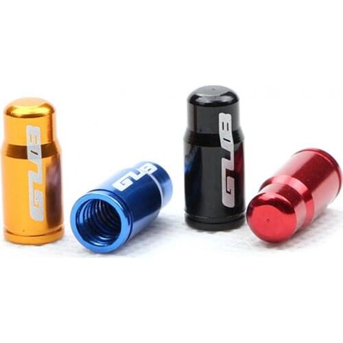 50pcs/lot GUB 4 Colors Aluminum Alloy French Tyre Air Valve Caps Dust Cover for MTB Road Bike Motorcycle Accessories