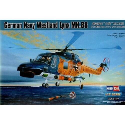 Hobbyboss 1/72 87239 German Navy Westland Lynx Mk.88 Model Kit