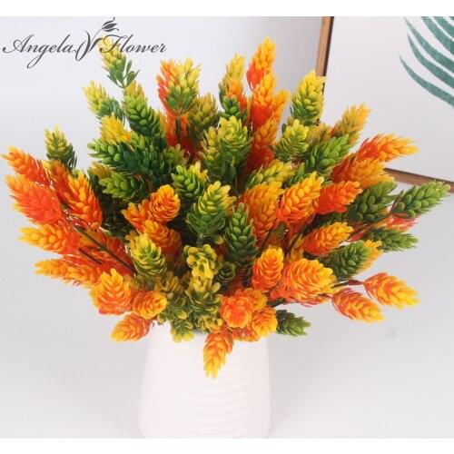 Cheap Christmas pinecone artificial plants flower bromegrass decorative flower plants for artificial lawn/home vase decoration