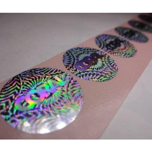 Security custom hologram sticker label ,void if removed