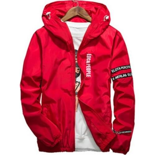 New Fashion Slim Fit Young Men Hooded Jacket Thin Jackets Casual Windbreaker 4 Colors M-4XL