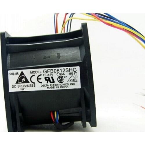 Original GFB0612SHG 6050 60x60x50mm 6cm DC 12V 0.98A 8-lines Water Cooled Inverter Box Power Cooling Two Bearing Cooling Fan