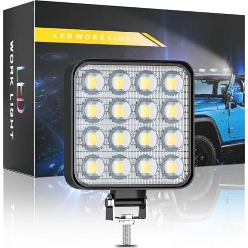 48w 16 Led Light Portable Work light Bar Led bar Car Light For 4x4 Led Bar offroad SUV ATV Tractor Boat Trucks Excavator 12V 24V