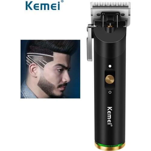Kemei KM-1892 Cordless Professional Fade Hair Clipper for Barbershop Electric Trimmer Mower Hollow Blade 2000mAh Li-on Battery