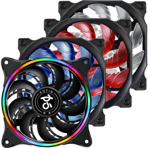 Segotep 120mm Ultra Silent Computer PC Case Fan 12V Quiet Fan 12cm Case Fan 3Pin 4Pin Heatsink Cooler Sleeve Bearing 41.2CFM