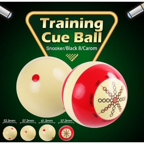 Standard Training Cue Ball Billiard Snoonker Black 8 Carom Ball Resin material Red White Double-sided Design Ball Practice Suit